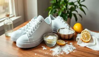 Como remover manchas e mofo de tênis branco com produtos caseiros