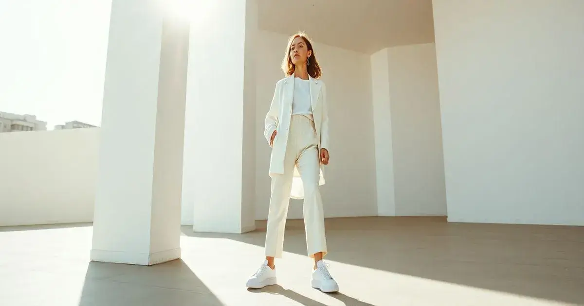 Looks minimalistas com tênis branco: estilo com simplicidade.