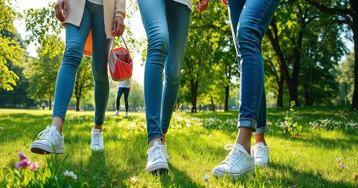 Melhores tênis brancos para famílias em passeios de fim de semana