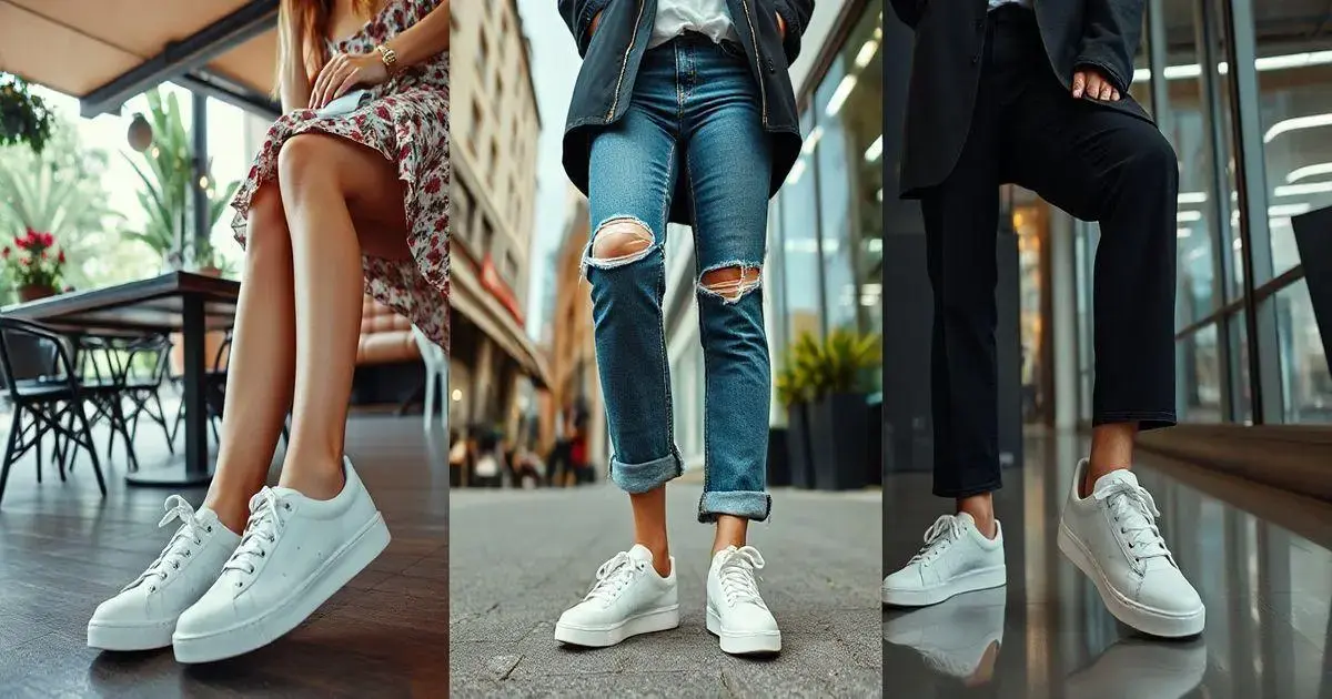 Tendências de Moda com Tênis Branco