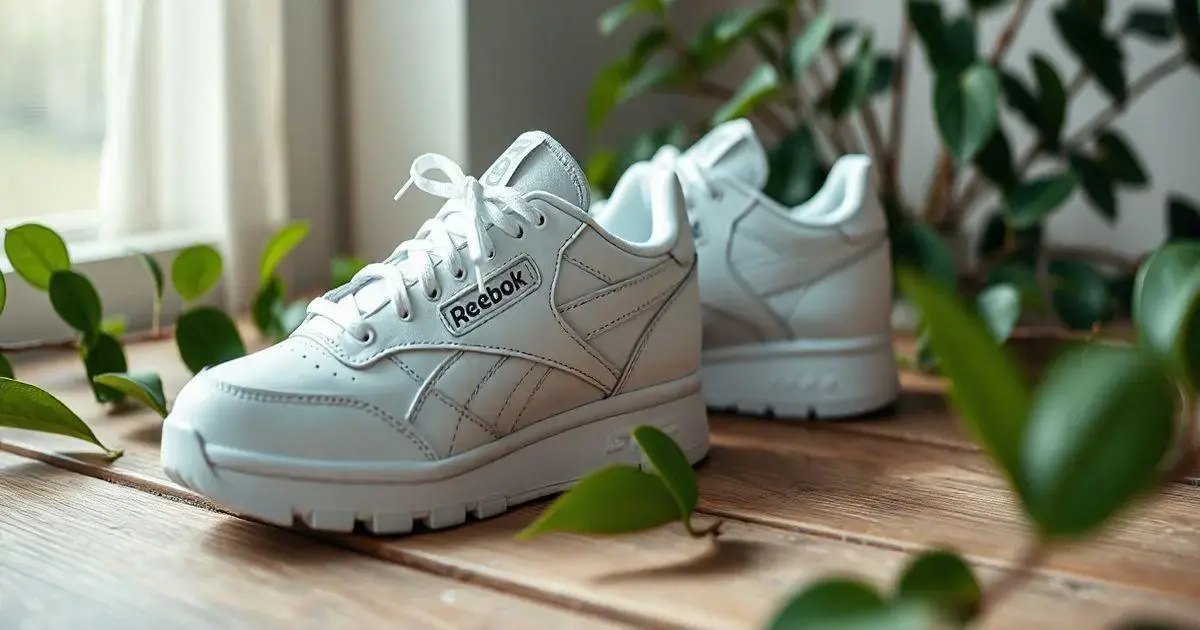 Tênis branco Reebok: qualidade e durabilidade garantidas